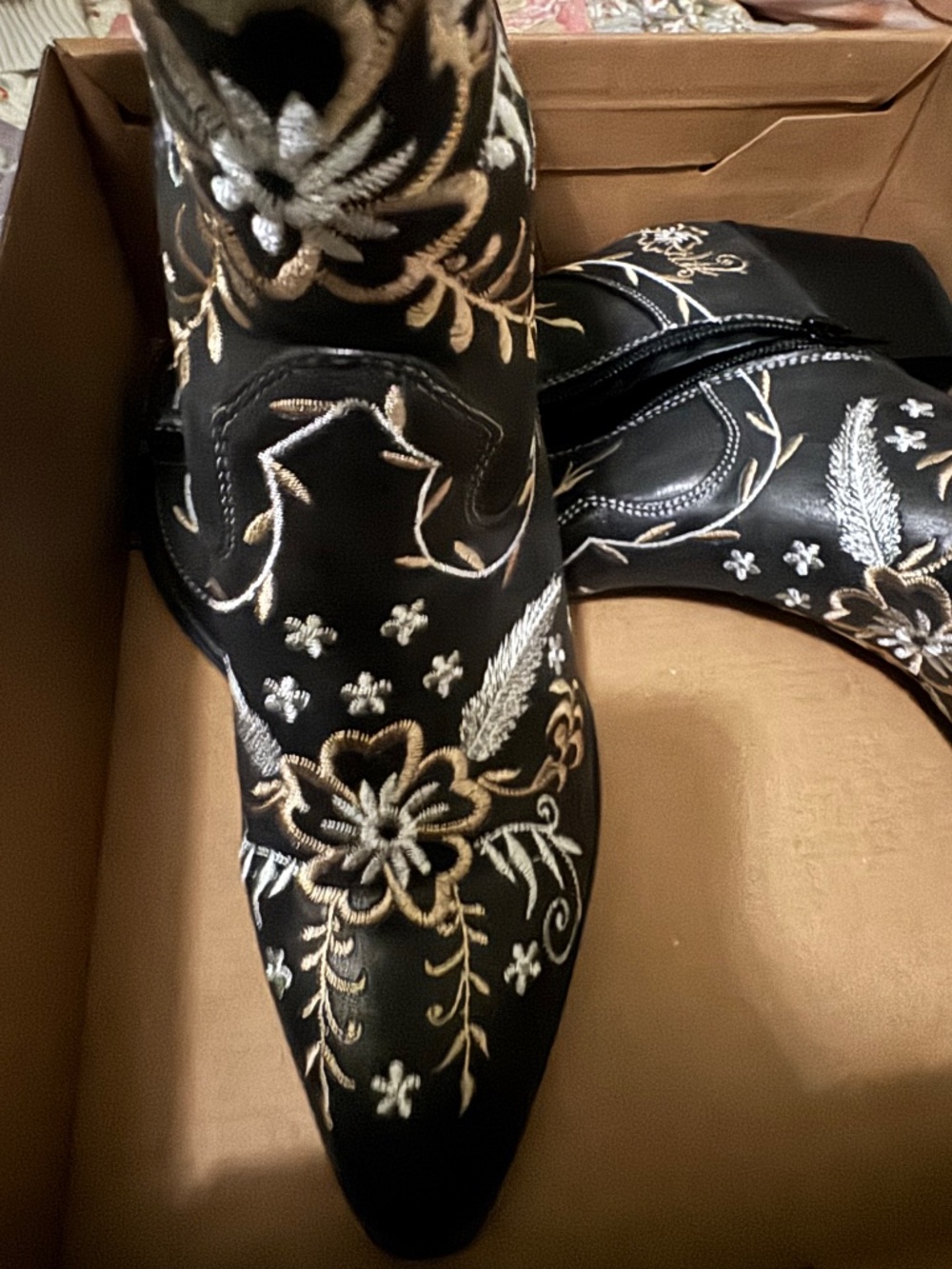 floral cowboy boots - Picture 2 of 3